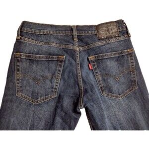 Levis Jeans Mens 31x32 Blue Denim 511 Straight Mid Rise Jean Medium Wash Relaxed